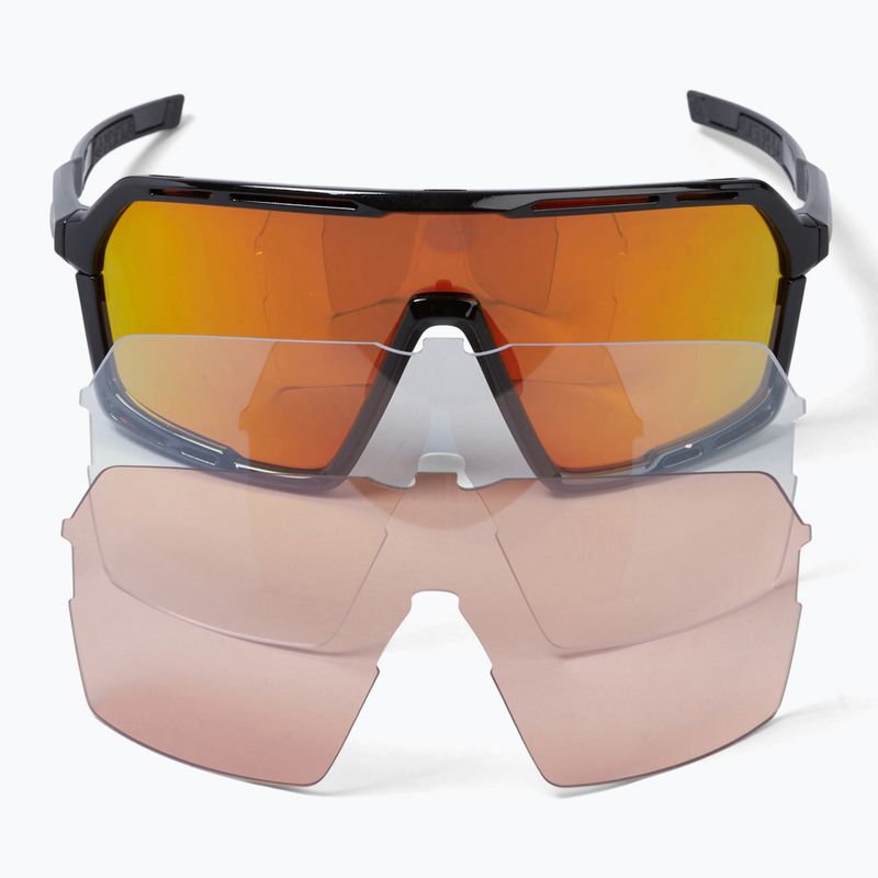 Akiniai nuo saulės Endura Pro SL black/sunset revo brown/clear silver flash mirror/amber 5