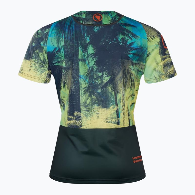 Moteriški dviračių marškinėliai Endura Tropical Print Ltd ghillie green 8