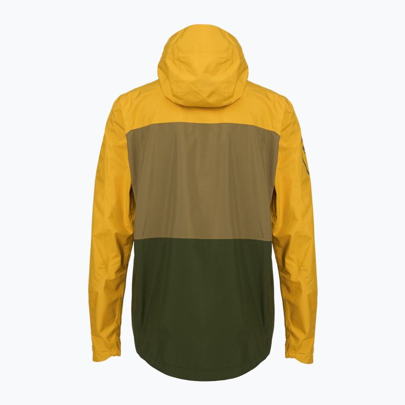 Vyriška dviračių striukė Endura Singletrack II Waterproof mustard 2