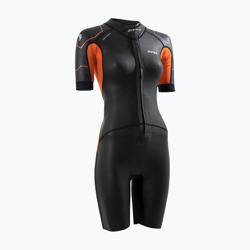 Moteriškas ZONE3 Versa Swimrun triatlono hidrokostiumas juodas WS21WSRV101