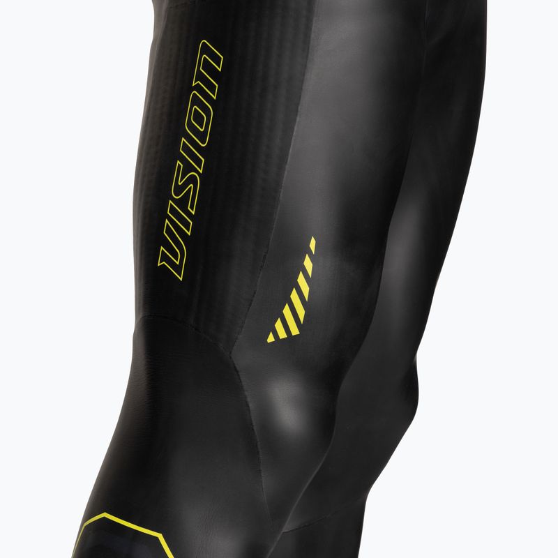 Vyriškas triatlono hidrokostiumas ZONE3 Sleeveless Vision black/lime/gun metal 6