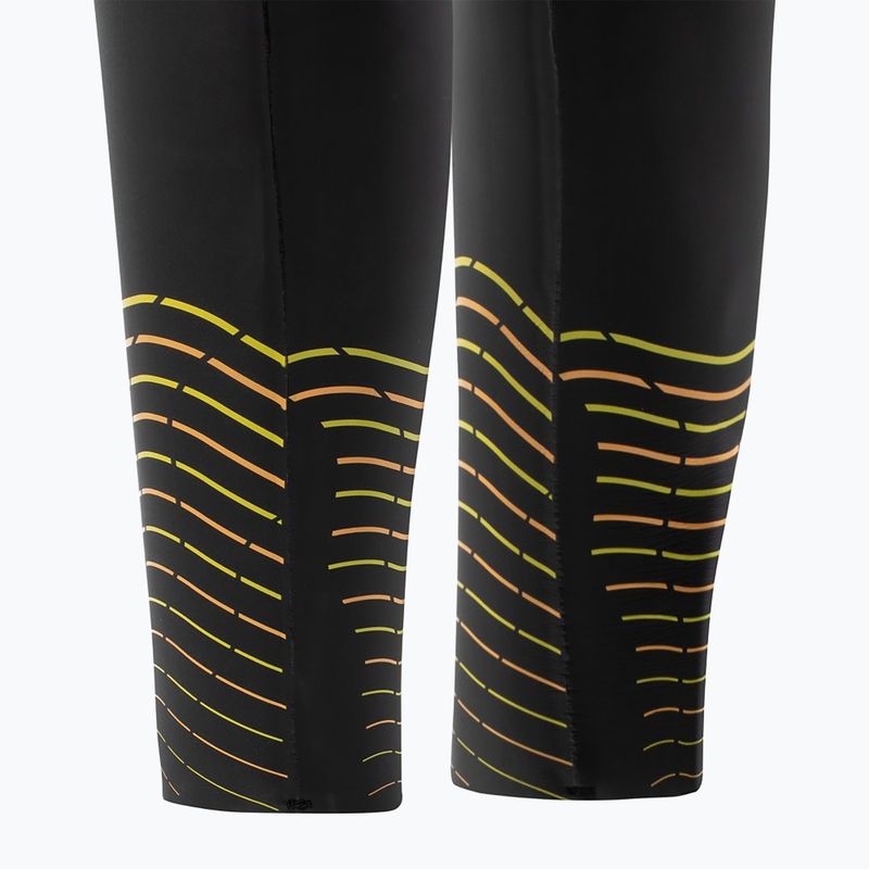 Vyriškas plaukimo hidrokostiumas ZONE3 Thermal Aspect Breaststroke black/orange/yellow 5