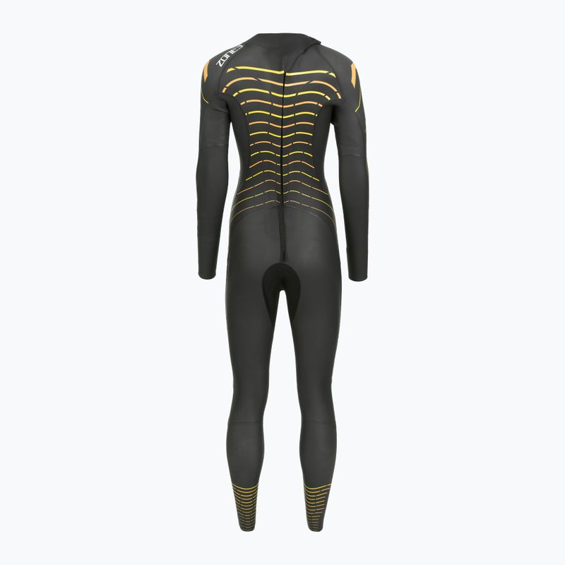 Moteriškas triatlono hidrokostiumas Zone3 Thermal Aspect Breaststroke 2,5 mm black/orange/yellow 3