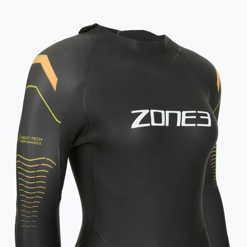 Moteriškas triatlono hidrokostiumas Zone3 Thermal Aspect Breaststroke 2,5 mm black/orange/yellow 4