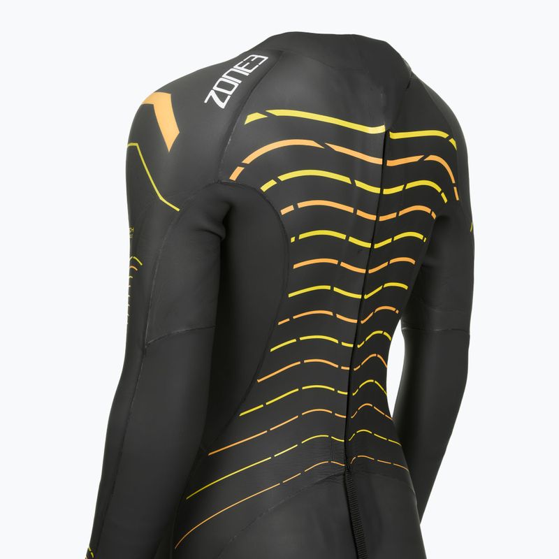 Moteriškas triatlono hidrokostiumas Zone3 Thermal Aspect Breaststroke 2,5 mm black/orange/yellow 5