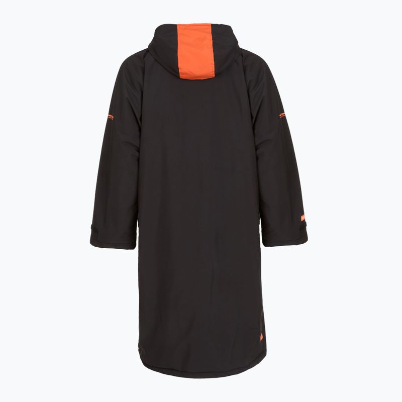 Paltas ZONE3 Oversized Polar Fleece Robe Parka black/orange 2