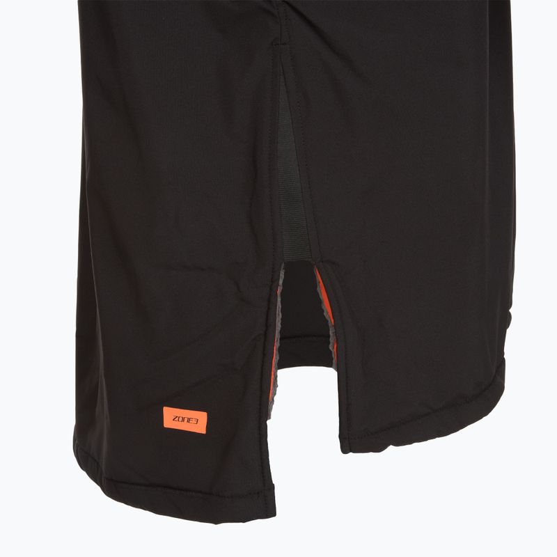 Paltas ZONE3 Oversized Polar Fleece Robe Parka black/orange 4