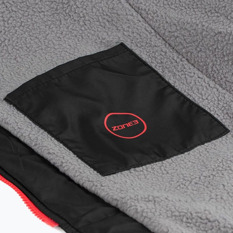 Vaikiškas ZONE3 Polar Fleece Parka Changing Robe Jr black 7