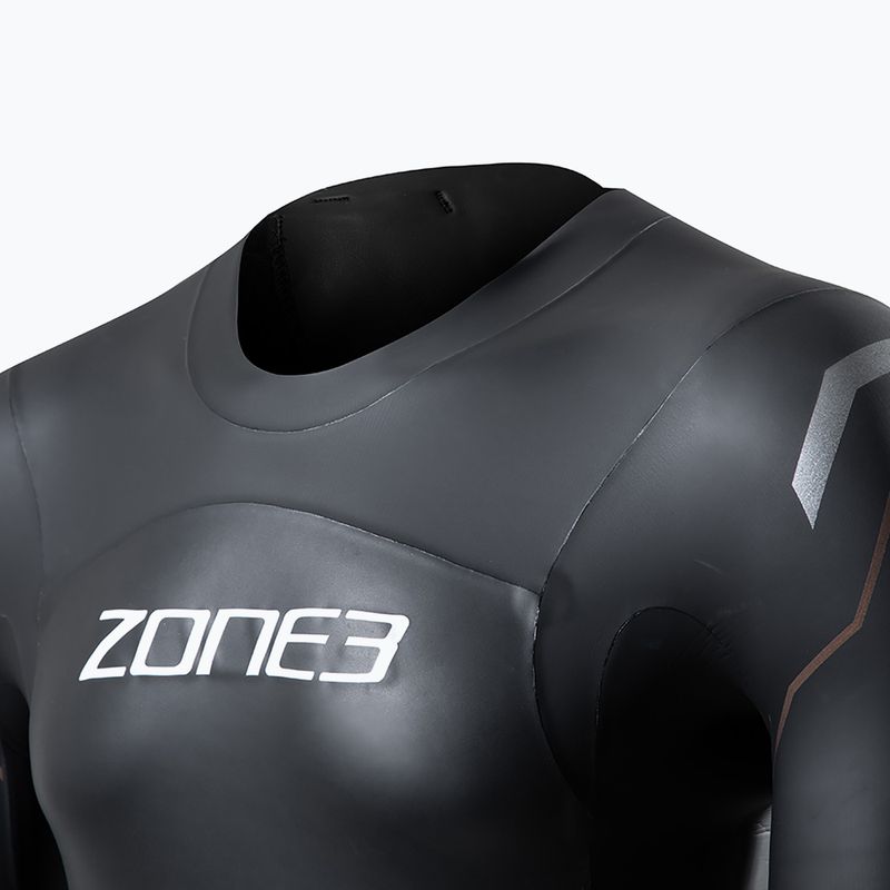 Vyriškas ZONE3 Thermal Agile 3 mm juodas/auksinis triatlono hidrokostiumas 3