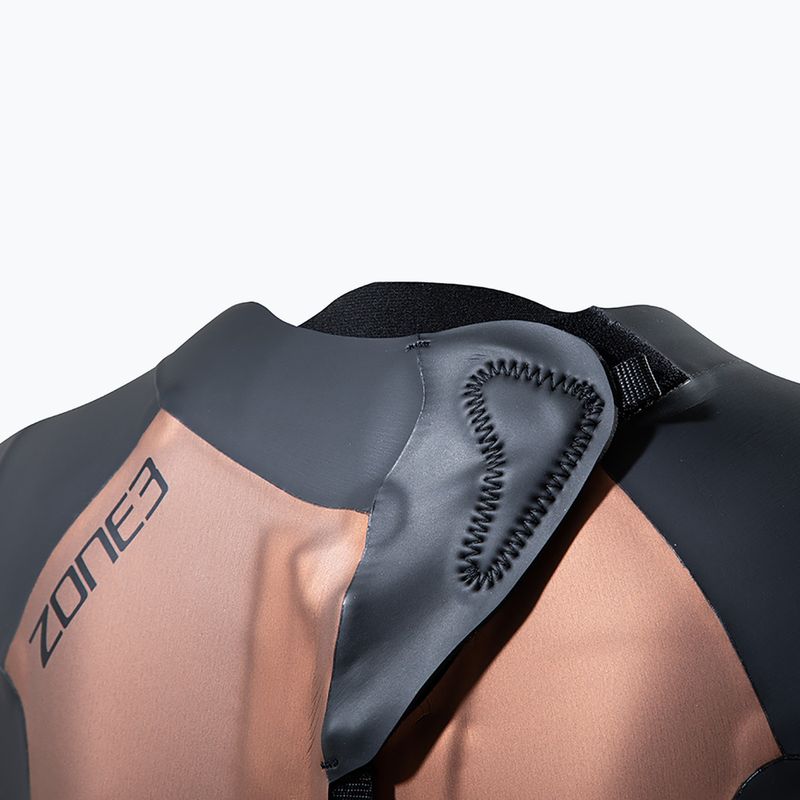 Moteriškas triatlono hidrokostiumas ZONE3 Thermal Agile 3 mm black/gold 4