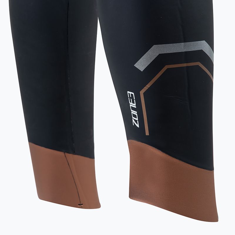 Moteriškas triatlono hidrokostiumas ZONE3 Thermal Agile 3 mm black/gold 5