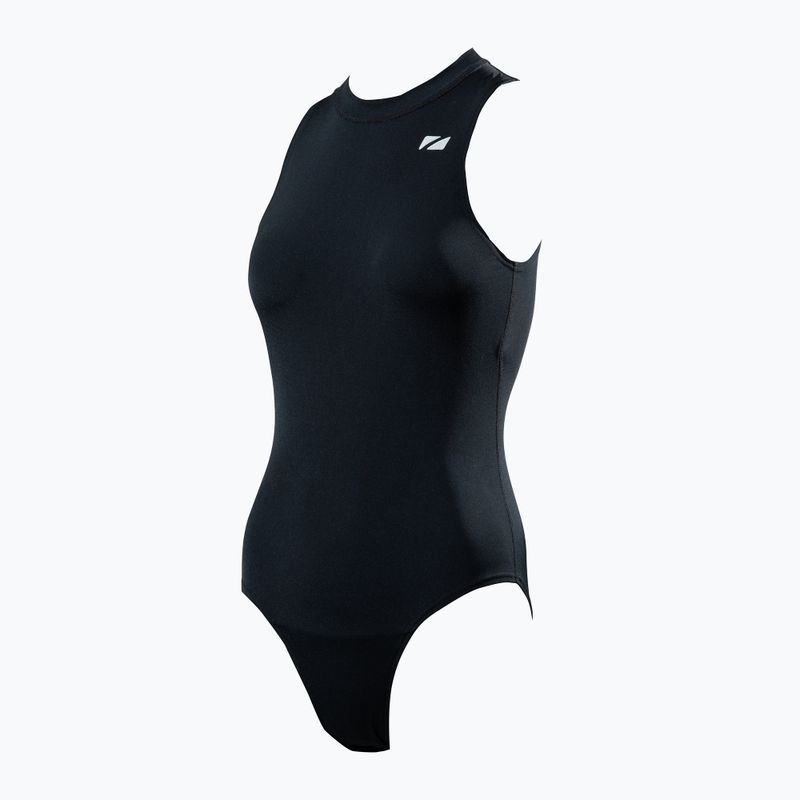 Moteriškas vientisas plaukimo kostiumas ZONE3 OWS Renew High Neck black 6