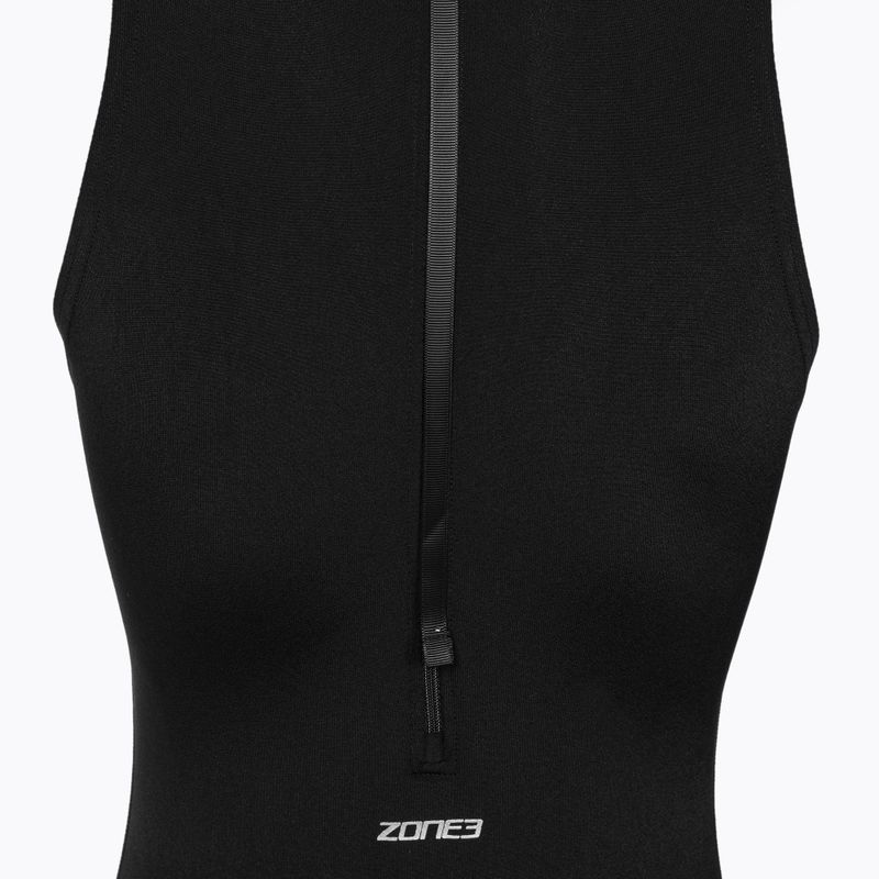 Moteriškas vientisas plaukimo kostiumas ZONE3 OWS Renew High Neck black 5