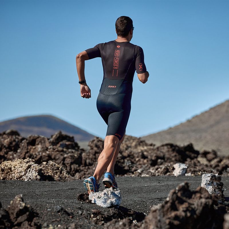 Vyriškas triatlono kombinezonas ZONE3 Aeroforce X II Trisuit black 11