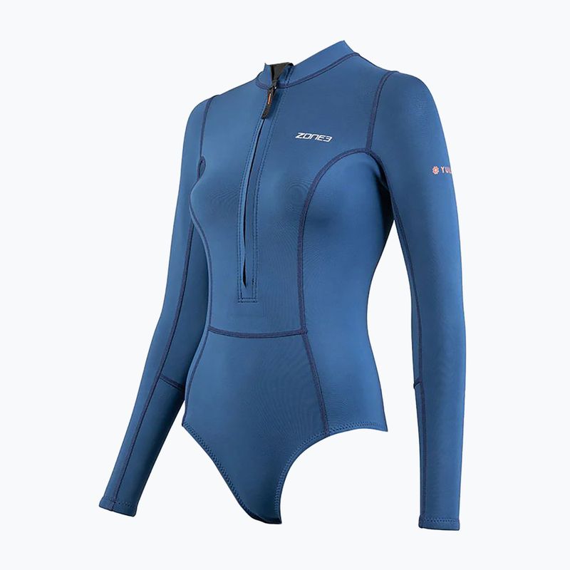 Moteriškas plaukimo hidrokostiumas ZONE3 Yulex Long Sleeve navy 6