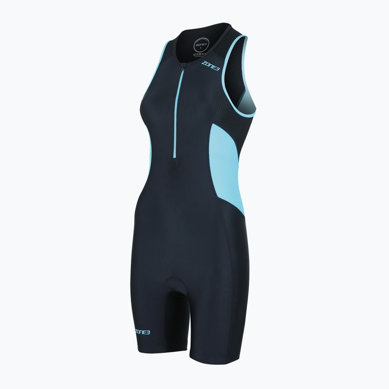 Moteriškas triatlono kombinezonas ZONE3 Activate Trisuit black/turquoise