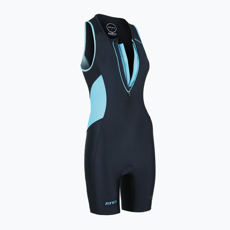 Moteriškas triatlono kombinezonas ZONE3 Activate Trisuit black/turquoise 2