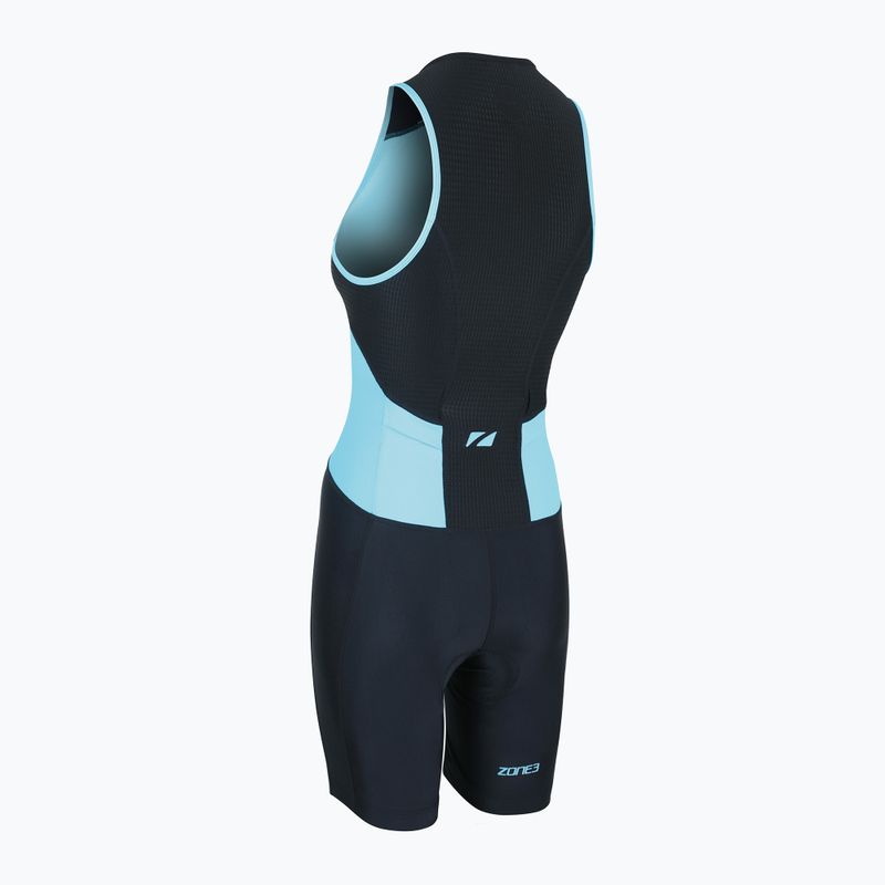 Moteriškas triatlono kombinezonas ZONE3 Activate Trisuit black/turquoise 3