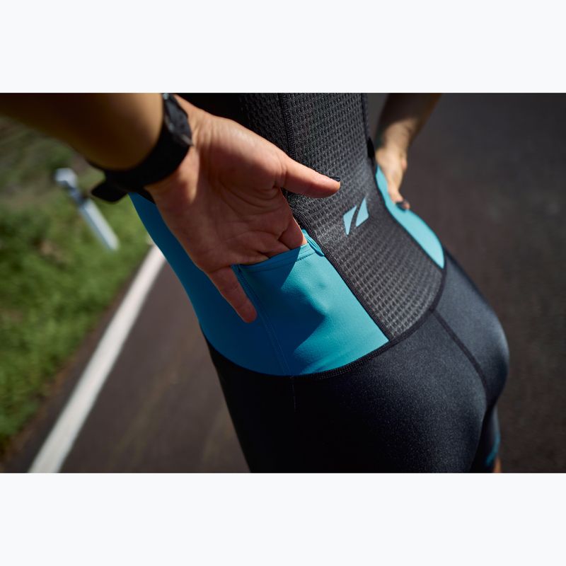 Moteriškas triatlono kombinezonas ZONE3 Activate Trisuit black/turquoise 9