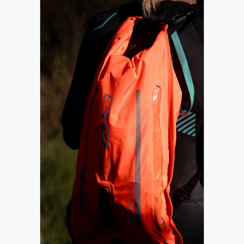 Apsauginis plūduras ZONE3 Safety Buoy/Dry Bag Recycled 2 Led Light 28 l Backpack hi-vis orange 2