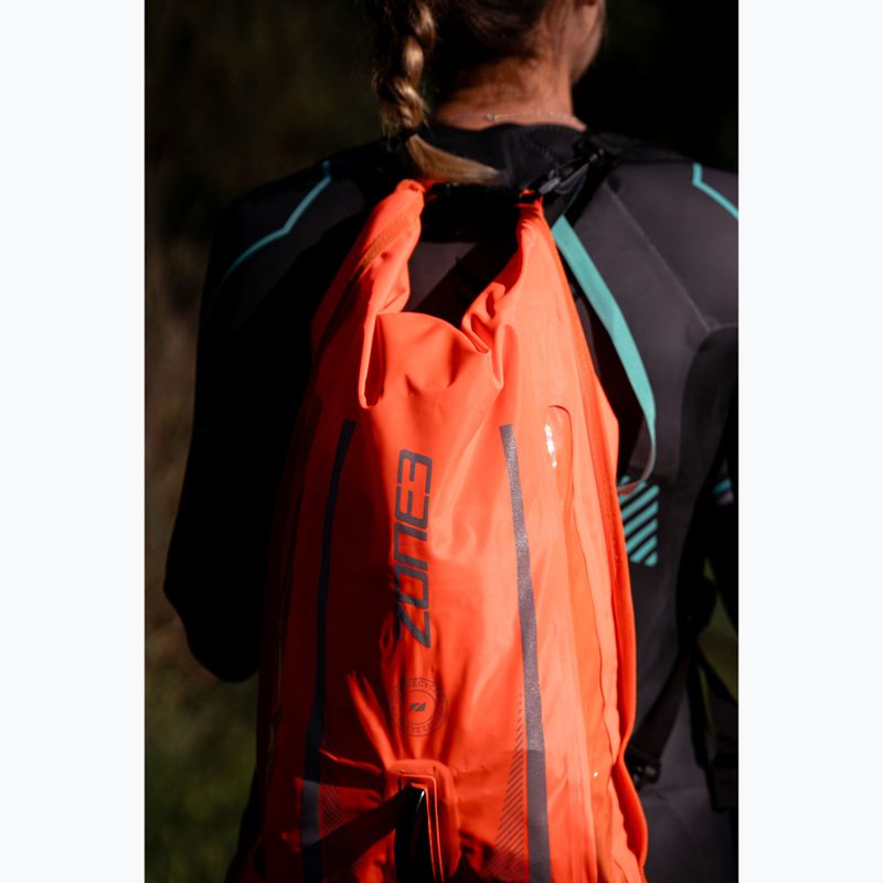 Apsauginis plūduras ZONE3 Safety Buoy/Dry Bag Recycled 2 Led Light 28 l Backpack hi-vis orange 3