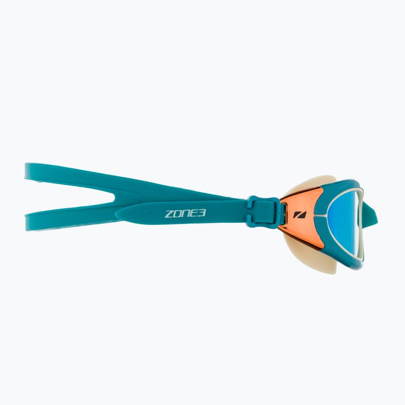 Plaukimo akiniai ZONE3 Attack teal/cream/cooper 3