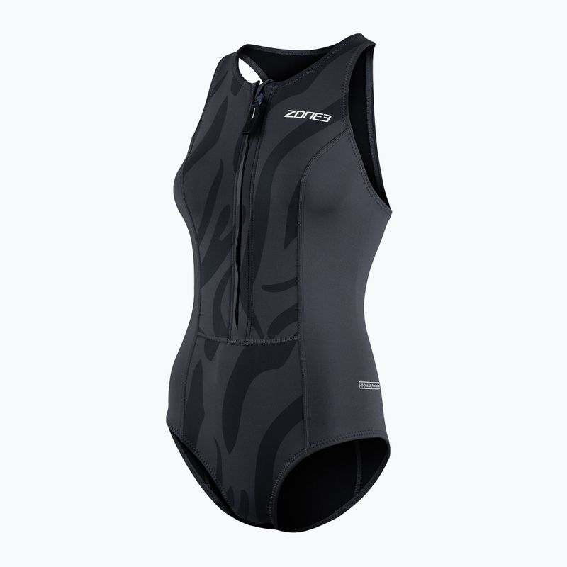 Moteriškas vientisas plaukimo kostiumas ZONE3 Yulex Sleeveless black/grey 5