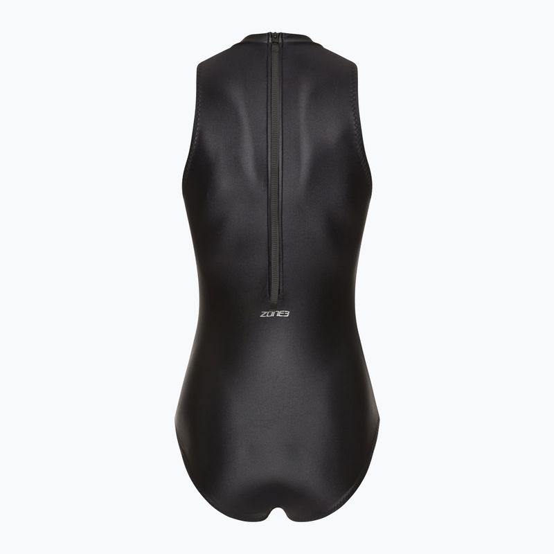Moteriškas vientisas plaukimo kostiumas ZONE3 OWS Ti+ Thermal High Neck black 2