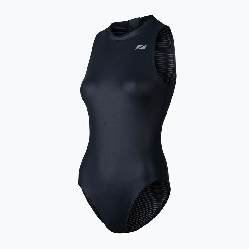 Moteriškas vientisas plaukimo kostiumas ZONE3 OWS Ti+ Thermal High Neck black