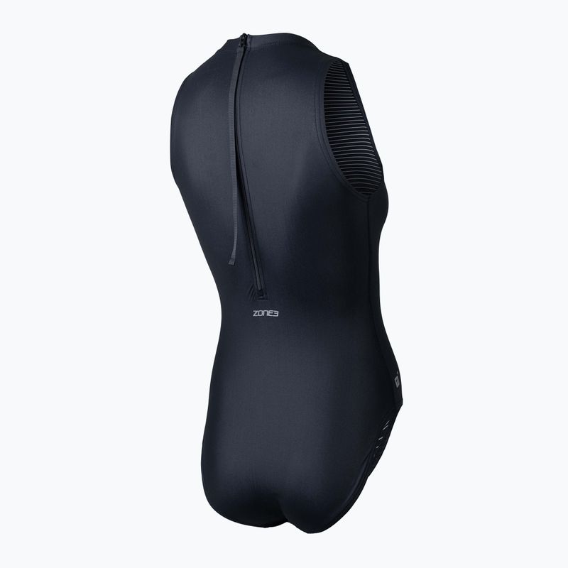 Moteriškas vientisas plaukimo kostiumas ZONE3 OWS Ti+ Thermal High Neck black 2