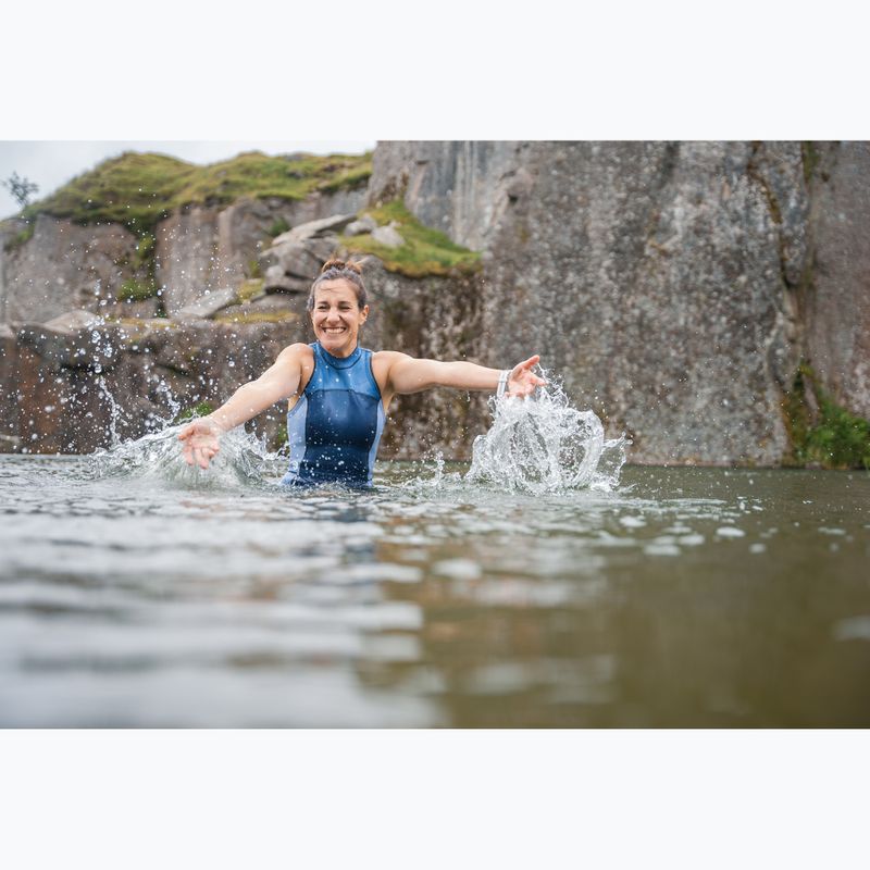 Moteriškas vientisas maudymosi kostiumėlis ZONE3 Yulex Kneeskin multi blue/white 6