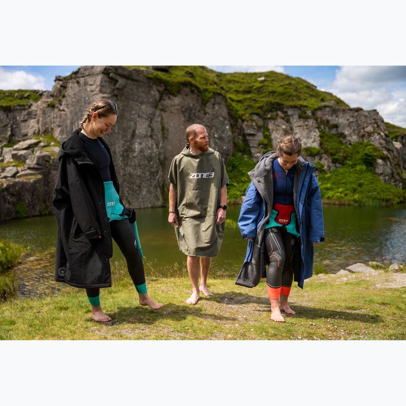 Pončas ZONE3 Microfibre Changing Robe khaki/white 6