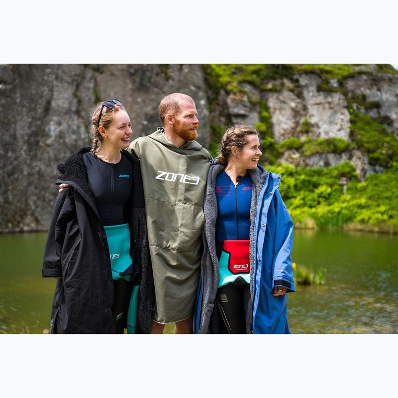 Pončas ZONE3 Microfibre Changing Robe khaki/white 7