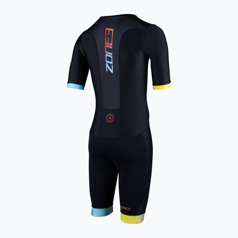 Vyriškas triatlono kombinezonas ZONE3 Activate+ Trisuit black/neon 2