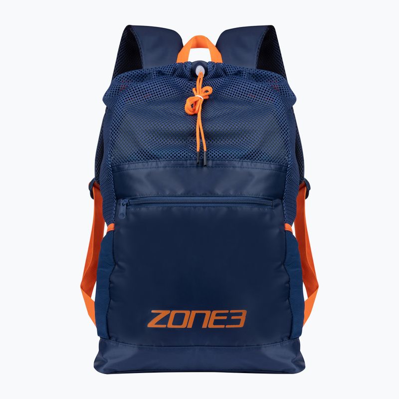 Kuprinė plaukimui ZONE3 Large Mesh Training Bag navy/orange