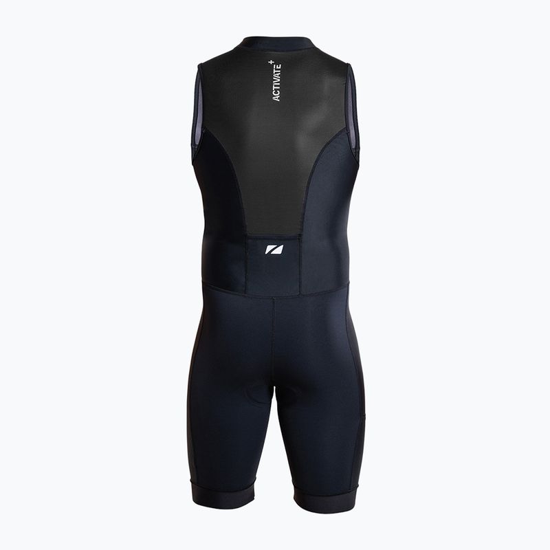 Vyriškas triatlono kombinezonas ZONE3 Activate+ Sleeveless Trisuit black 2