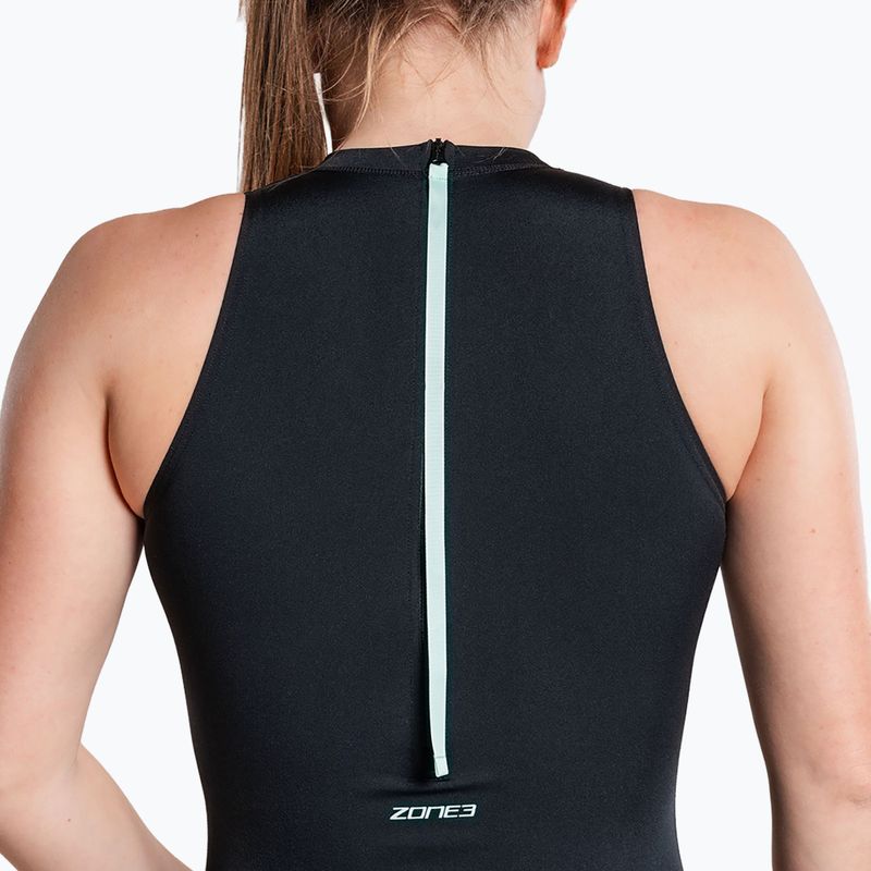 Moteriškas vientisas maudymosi kostiumėlis ZONE3 High Neck Costume black 7
