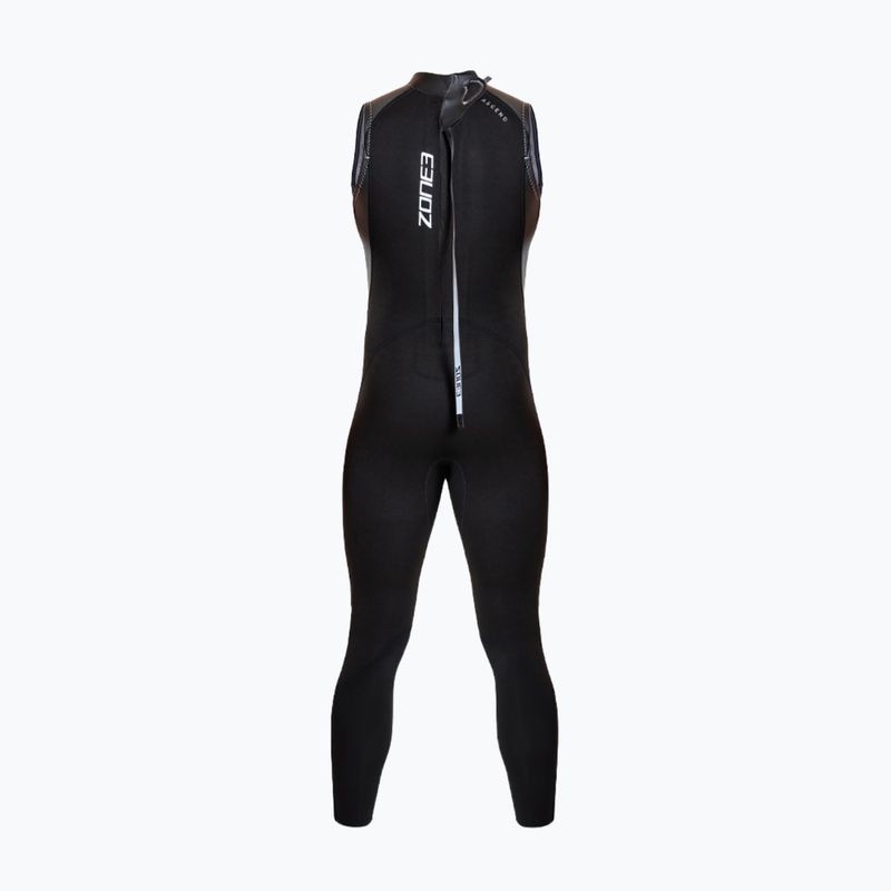 Vyriškas triatlono kostiumas ZONE3 Glide Sleeveless Wetsuit black/grey 2
