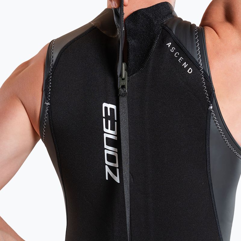 Vyriškas triatlono kostiumas ZONE3 Glide Sleeveless Wetsuit black/grey 7