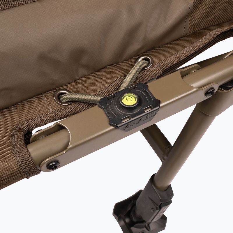 Avid Carp Benchmark Leveltech System rudos spalvos lova 4