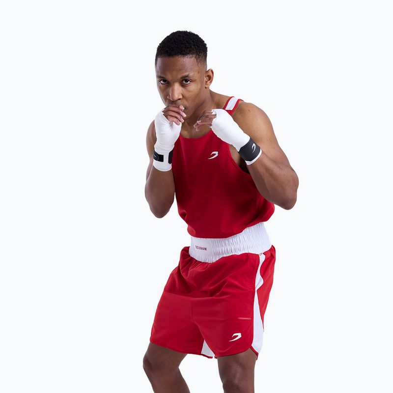 Vyriški marškinėliai Boxraw Stevenson V2 Tank red/white 4
