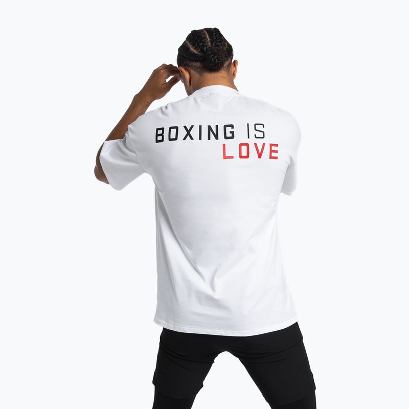 Vyriški marškinėliai Boxraw Boxing is Love Oversized White 3