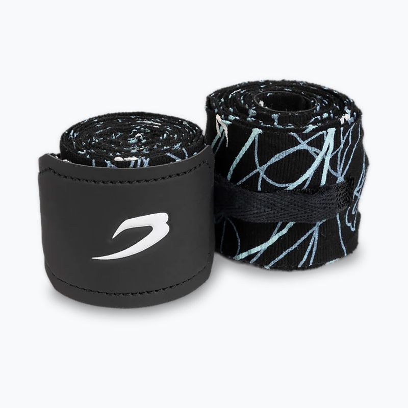 Bokso raiščiai BOXRAW Dyscyplined Thought Hand Wraps 450 cm black 2