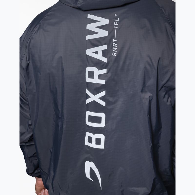 Vėjo nepraleidžianti vyriška striukė Boxraw Genaro Oversized Windbreaker Hoodie charcoal 8