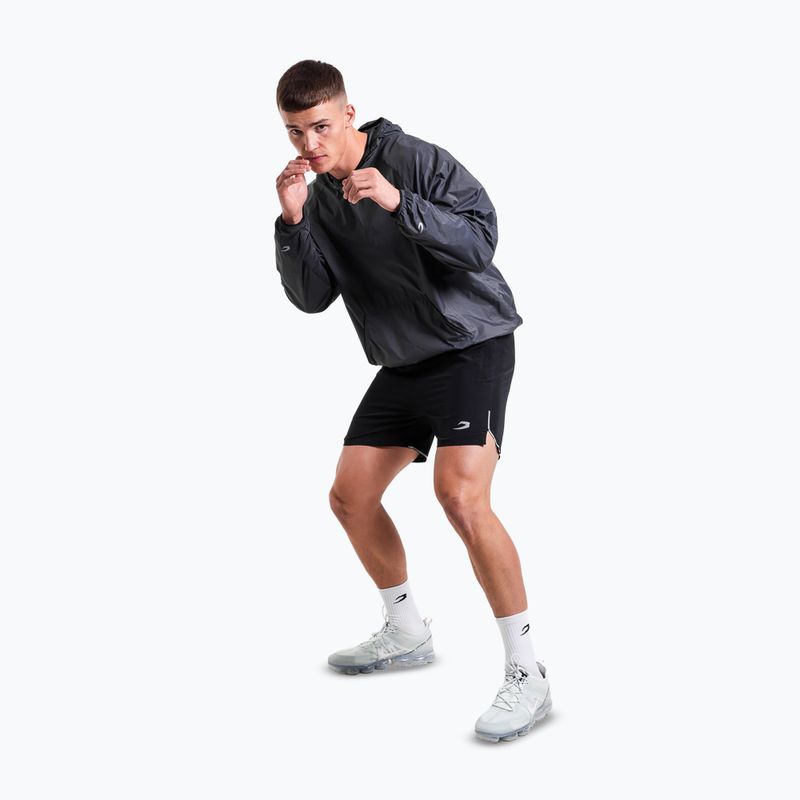 Vyriškas džemperis BOXRAW Genaro Oversized Windbreaker Hoodie charcoal 2