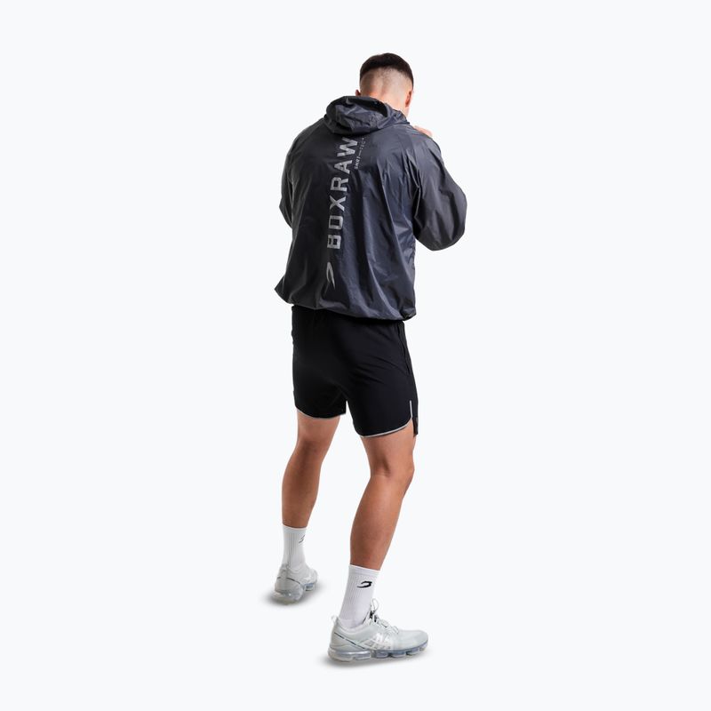 Vyriškas džemperis BOXRAW Genaro Oversized Windbreaker Hoodie charcoal 3