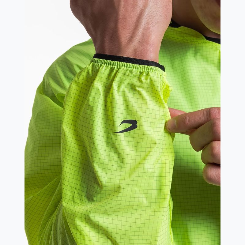 Vyriška vėjo nepraleidžianti striukė BOXRAW Genaro Oversized Windbreaker Hoodie neoninės geltonos spalvos 9
