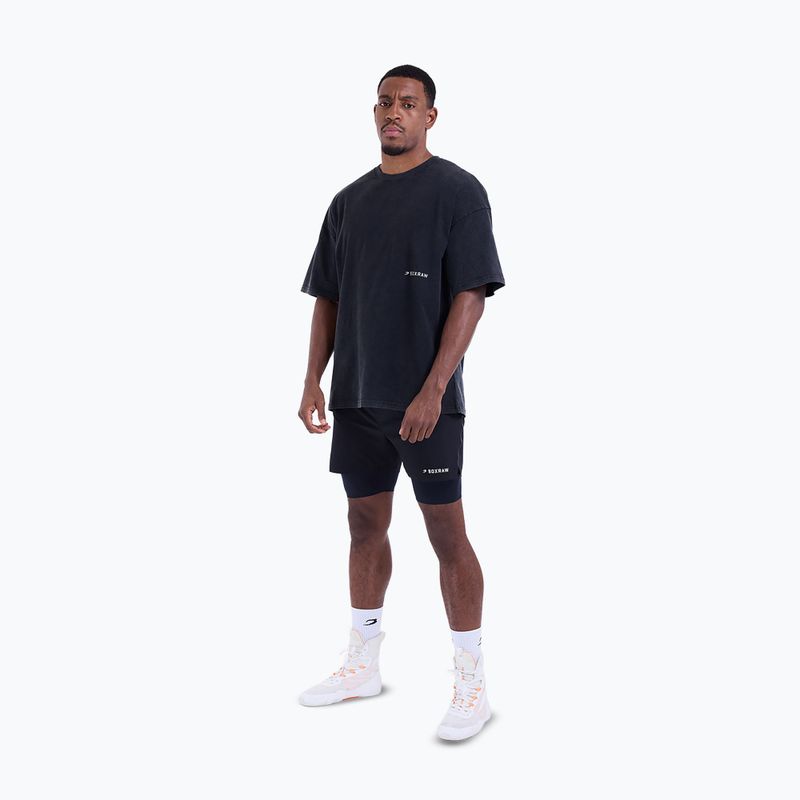 Vyriški treniruočių šortai BOXRAW Sparring Club 2-in-1 black 2