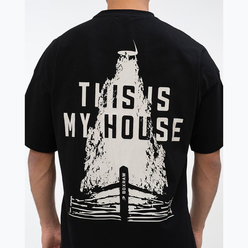 Vyriški marškinėliai BOXRAW This Is My House Oversized black 6