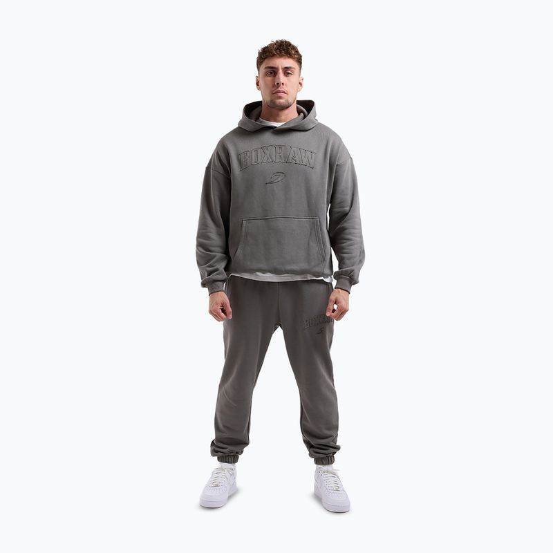 Vyriškas džemperis BOXRAW East Street Hoodie distressed grey 2